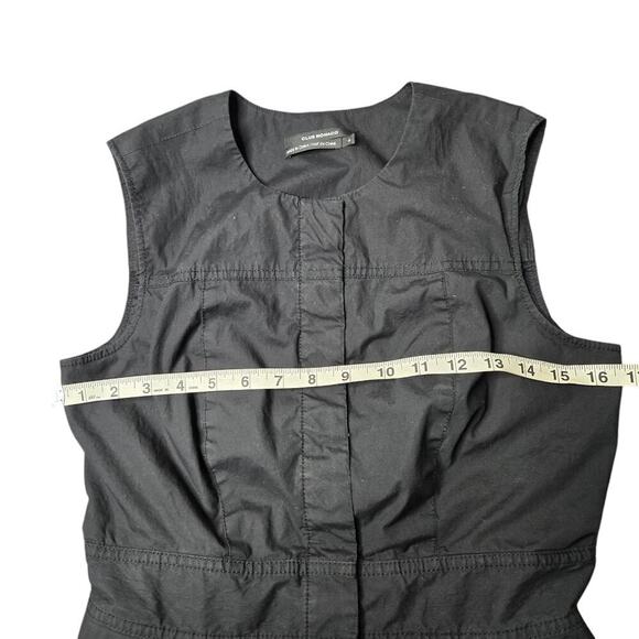 Club Monaco Black Button Front Dress Size: 6 - Picture 4 of 7